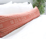 Tribal Rust + Cream Extra Long Lumbar Pillow Case - 14x50