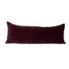 Velvet Extra Long Lumbar Pillow Case - Burgundy - 14x36 pillow