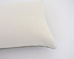 Vintage Hmong Green Extra Long Lumbar Pillow #5 - 14x36