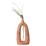 Stoneware Decorative Open View Oval Vase pillow