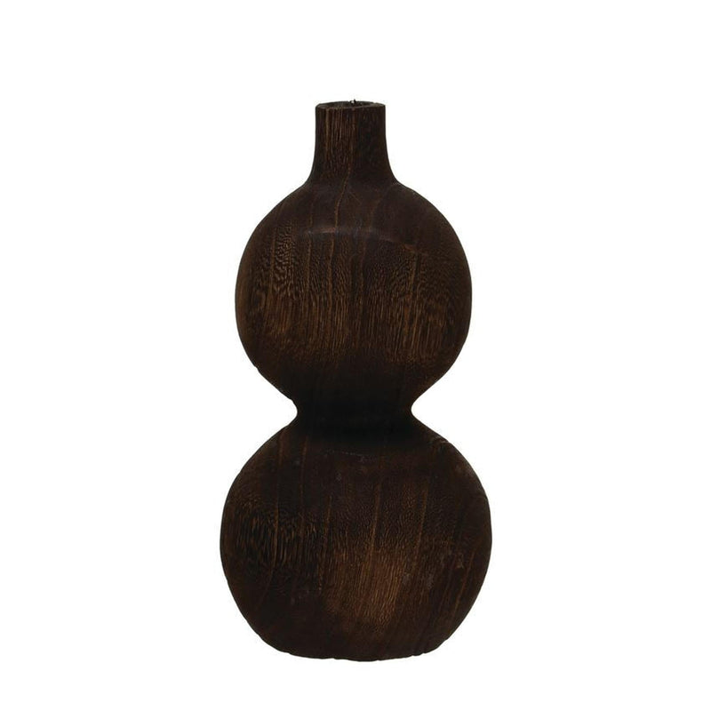 Black Wooden Vase pillow