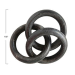 Marble Circle Chain, Black