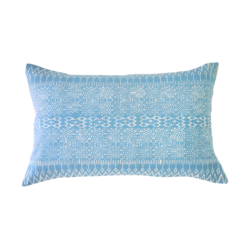 Baby Blue Vintage Batik pillow